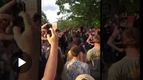 Antifa Members Protesting at Auburn University