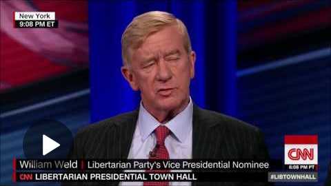 CNN Libertarian Town Hall II Gary Johnson William Weld