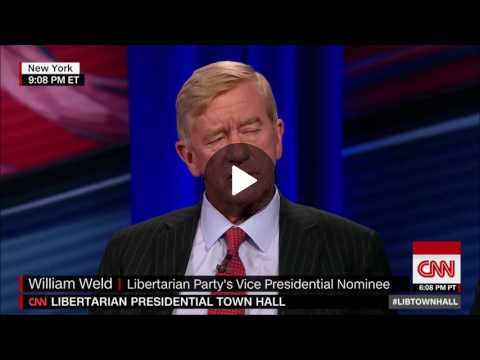CNN Libertarian Town Hall II Gary Johnson William Weld