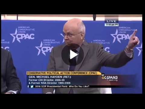 Judge Napolitano vs Michael Hayden CPAC 2015 Privacy vs Security Debate