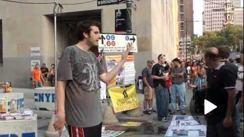 We Are Change Activist makes some sense at Ground Zero 9/03/11